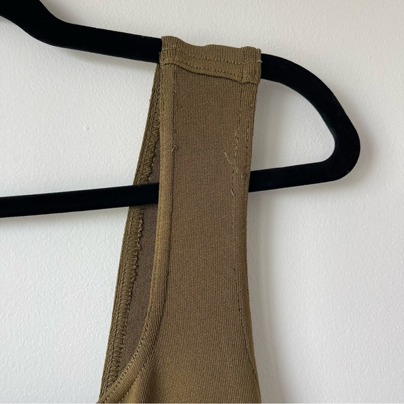 Vintage Azzedine Alaïa SS 1990 Olive Green Fitted Dress Small - Picture 3 of 9